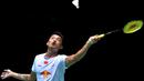 Rivalitas antara Lin Dan dengan Lee Chong Wei dianggap salah satu yang terhebat dalam sejarah bulutangkis dunia. Lin Dan masih unggul 22-9 atas Lee Chong Wei. (AFP/Stringer)
