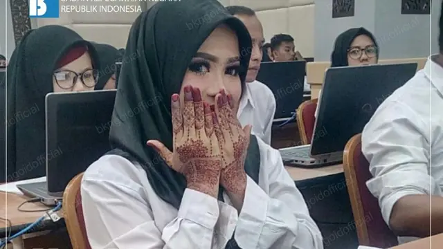 tinggalkan pernikahan demi tes cpns (foto: Twitter/ @BKNgoid)