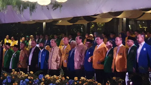 Koalisi Indonesia Bersatu (KIB) menggelar pertemuan di Rumah Kaca Melati, Hutan Kota, Plataran, Senayan, Jakarta Pusat