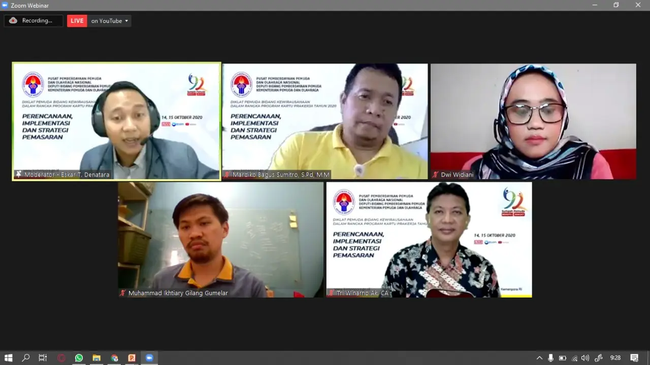 Diklat Virtual Kemenpora