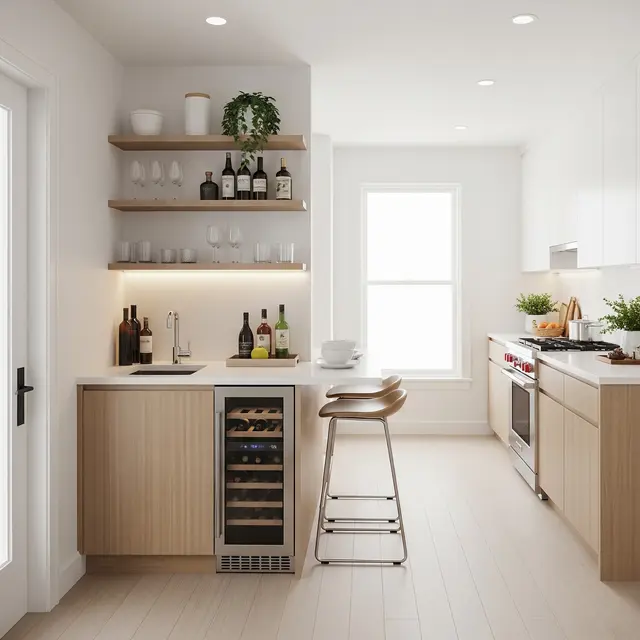 Mini Bar Dapur Minimalis (AI Generated)