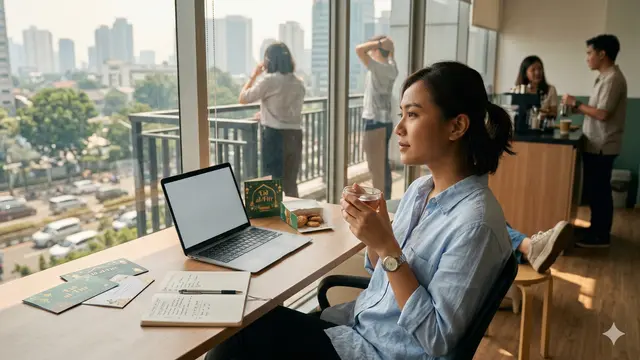 Cara Balik ke Rutinitas Tanpa Tersiksa setelah Lebaran (Foto: Gemini AI)
