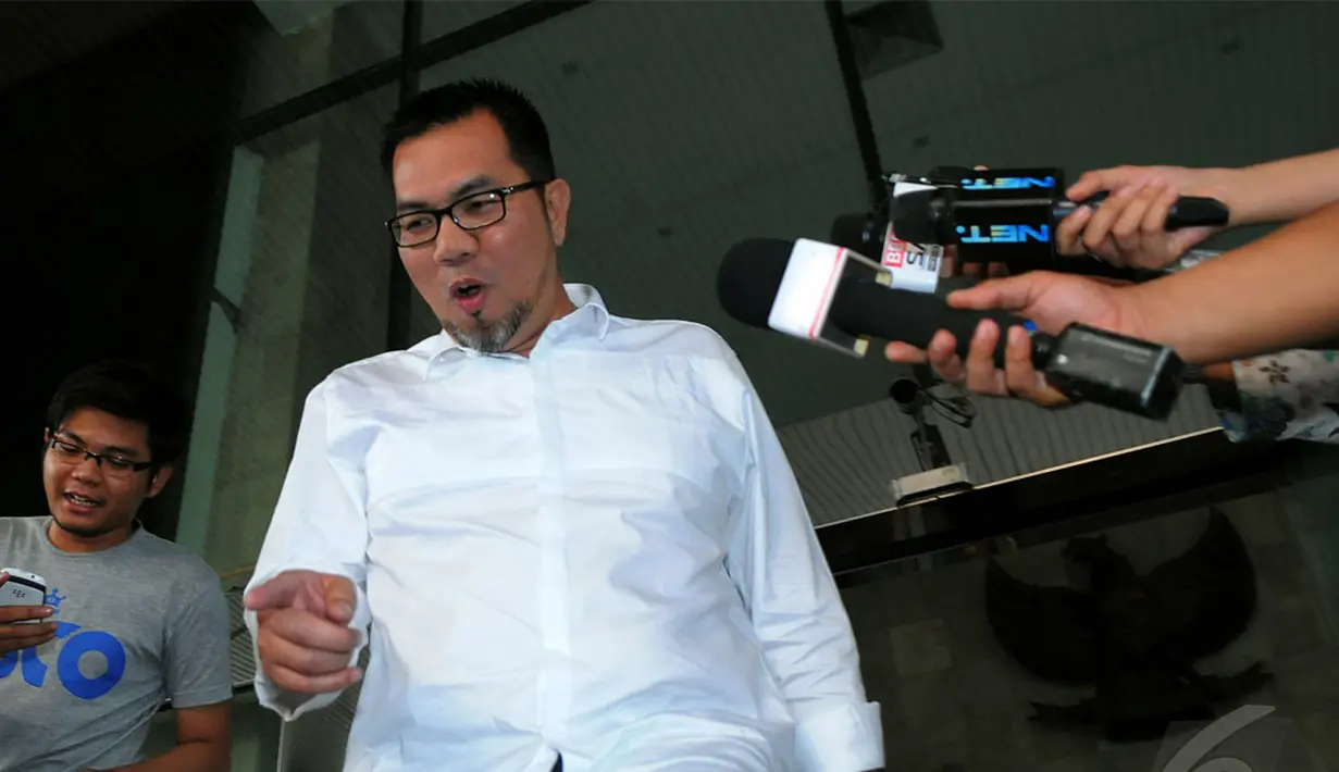 Budi tidak menyampaikan materi pemeriksaan minggu yang lalu, Kamis (21/8). Karena kata dia, apa yang sudah disampaikan ke penyidik tidak boleh disampaikan ke publik, Senin (1/9/2014) (Liputan6.com/Faisal R Syam)