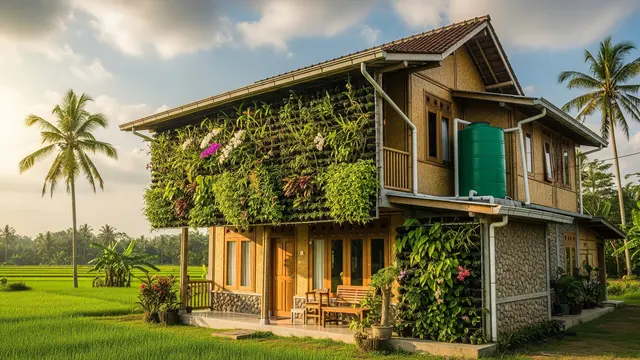 Model Rumah Sederhana Tapi Mewah yang Ramah Lingkungan/Ilustrasi AI