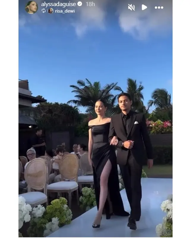 Rayakan pesta bertema white greenery, 5 potret harmonis keluarga Alyssa Daguise di resepsi sang kakak