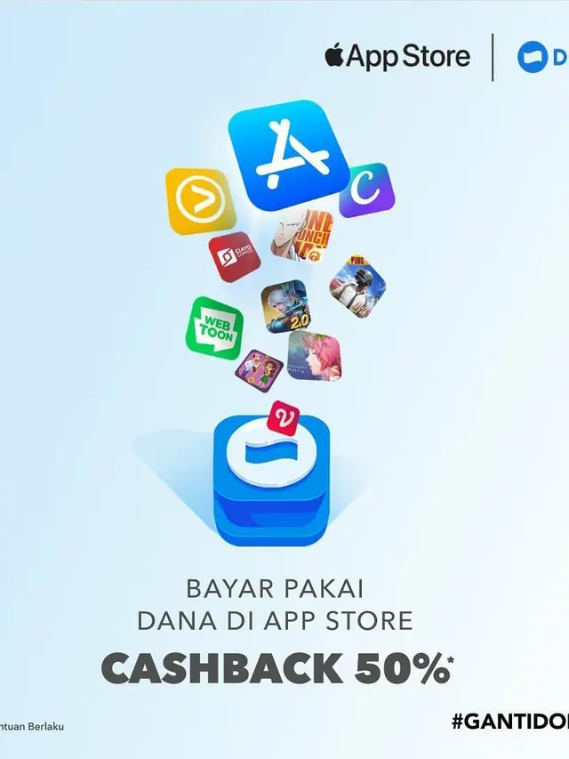 Cashback DANA 50%