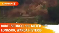 Detik-detik musibah tanah longsor menerjang wilayah Sumedang, Jawa Barat. Bukit setinggi 150 meter tiba-tiba saja longsor, membuat warga histeris mencoba memberikan peringatan kepada para petani di area persawahan.