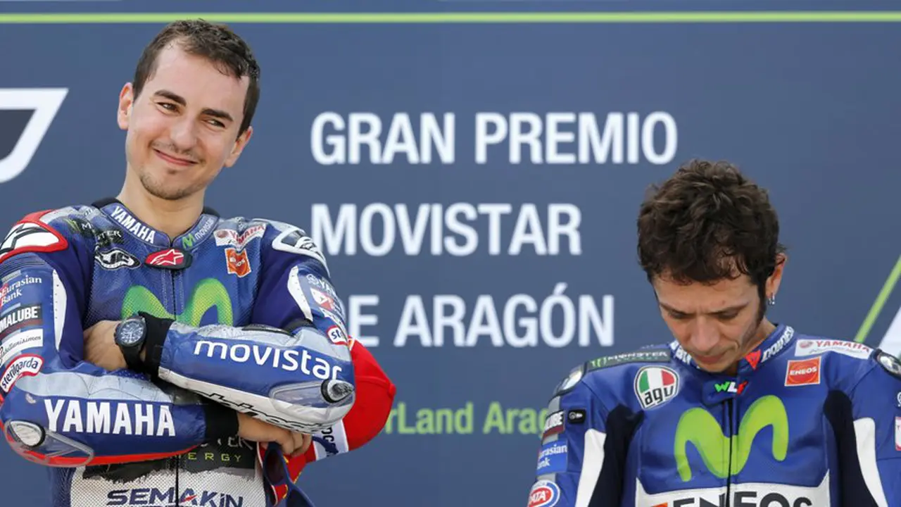 Jorge Lorenzo dan Valentino Rossi