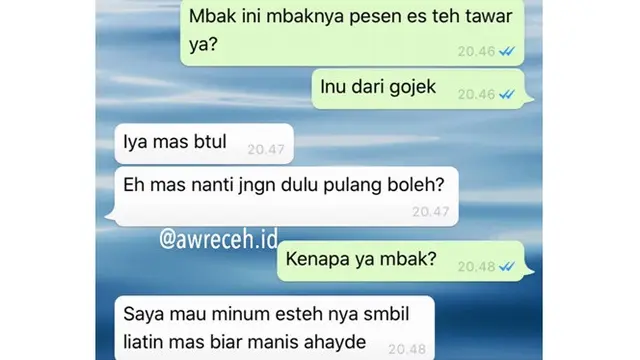 6 Chat Gombal Driver Ojol dan Penumpang Ini Bikin Geleng Kepala