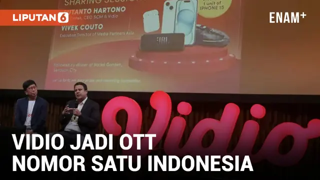 VIDIO Jadi Platform OTT Nomor Satu di Indonesia