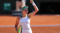 Petenis putri Latvia, Jelena Ostapenko lolos ke final Prancis Terbuka 2017 (Foto: Reuters)