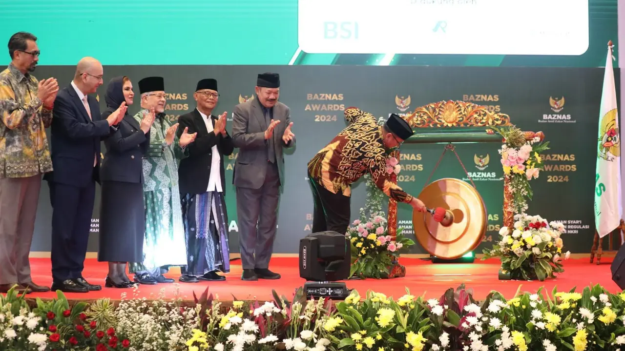 Badan Amil Zakat Nasional (Baznas) menggelar acara Basnaz Awards 2024 pada Kamis (29/2/2024).
