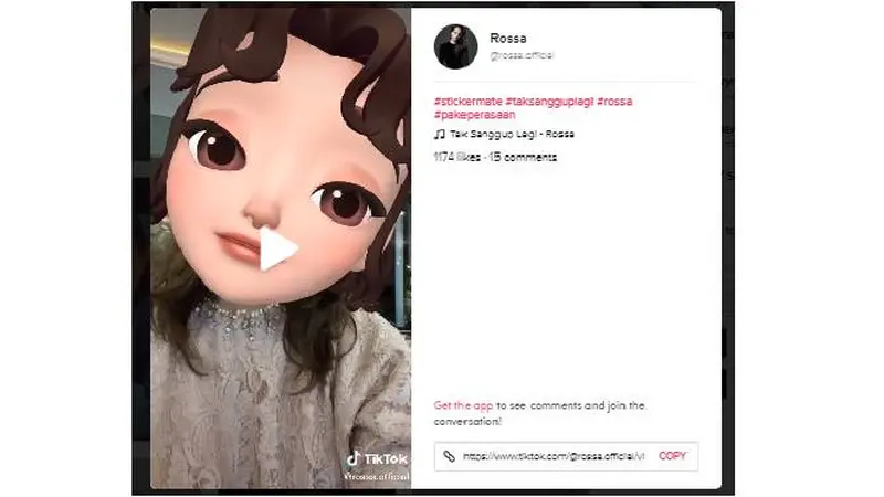 TikTok. Dok: @rossa.official