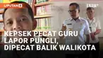 Media sosial dihebohkan dengan kabar kepala sekolah memecat guru yang melapor adanya pungutan liar. Drama pemecatan ini terjadi di SDN 1 Cibeureum, Kota Bogor, Jawa Barat. Kepala sekolah dituding menerima pungli dari wali murid baru yang ingin masuk ...