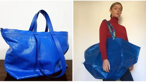 Balenciaga ikea bag hot sale
