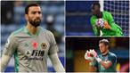 Kiper Wolverhamton Wanderers, Rui Patricio, tampil memukau di awal musim kompetisi Liga Inggris. Kiper asal Portugal ini tercatat melakukan penyelamatan terbanyak hingga pekan ke-8 Liga Inggris musim ini. Berikut Rui Patricio dan 5 kiper menawan di awal musim Liga Inggris. (kolase foto AFP)