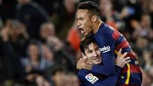 Kombinasi trio MSN berlangsung selama tiga musim, tepatnya dari 2014 hingga 2017. (AFP/Josep Lago)