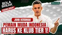 John Herdman mengungkap salah satu misi besar yang ingin dibangun bersama Timnas Indonesia: memperbanyak pemain Indonesia yang mampu menembus klub-klub tier 1 dan tier 2. Menurut Herdman, pengalaman bersama Timnas Kanada menunjukkan bahwa jumlah pemain yang bermain di level elite menjadi salah satu faktor penting untuk bisa bersaing dan lolos ke Piala Dunia.