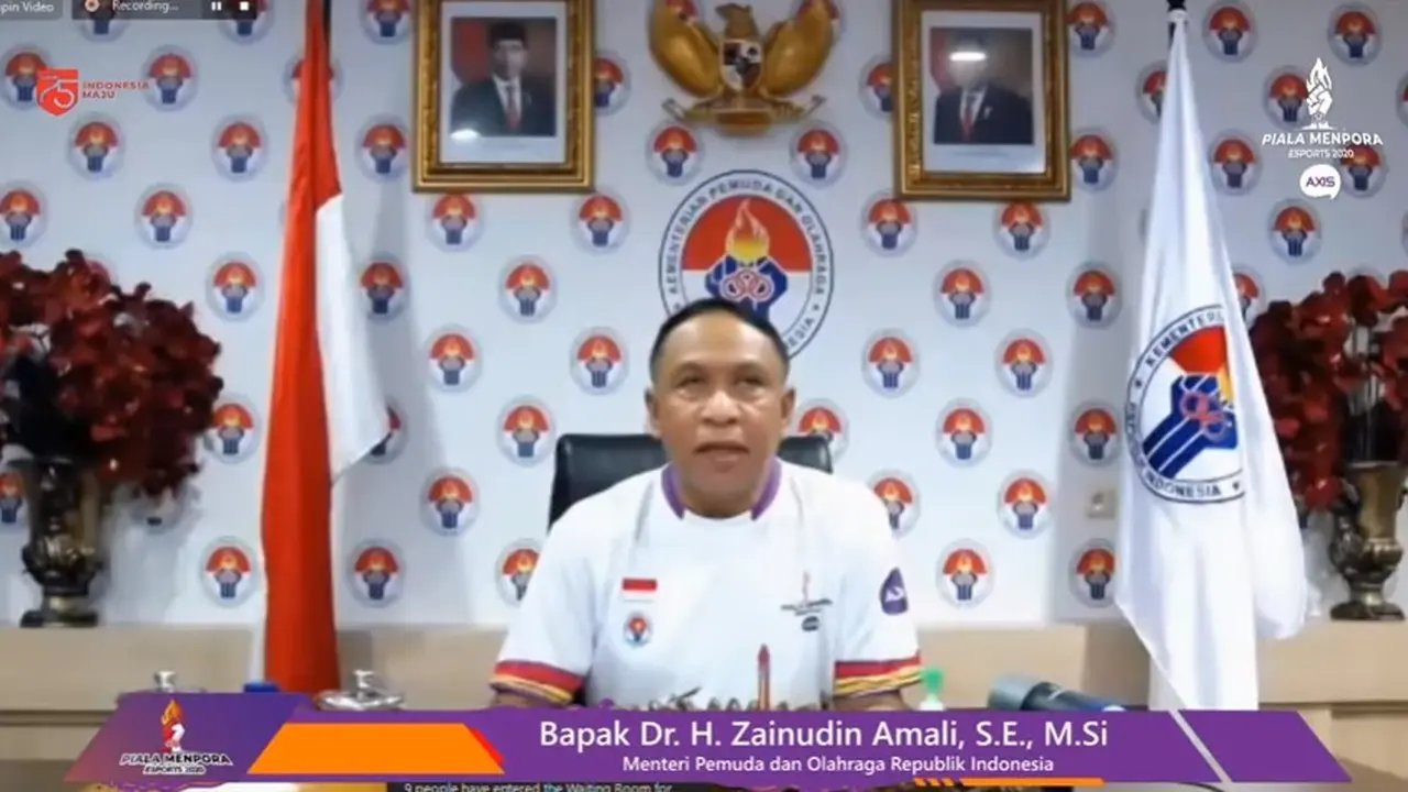 Menpora Zainudin Amali - Piala Menpora Esports 2020