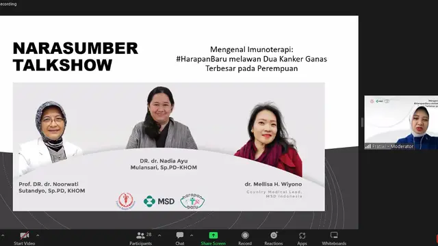 Webinar Mengenal Imunoterapi, Harapan Baru Melawan Dua Kanker Ganas Terbesar pada Perempuan
