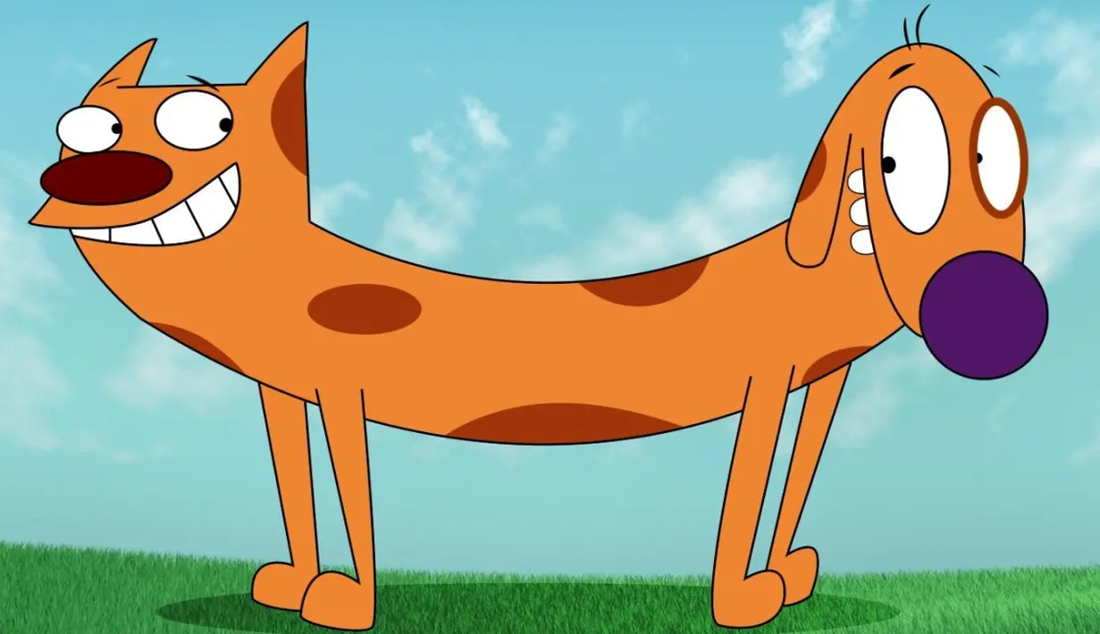 CatDog, kucing dan anjing nggak bisa akur. Namun, dalam CatDog, mereka berdua berada dalam satu tubuh dengan karakter yang berlawanan. (Draw Central)