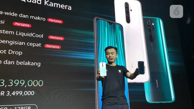 Country Director Xiaomi Indonesia Alvin Tse saat peluncuran Redmi Note 8 di Jakarta