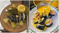 Potret Makanan Luar Negeri Berkuah Nyeleneh. (Sumber: X/@mishiiroo dan TikTok/@andhixgandost)