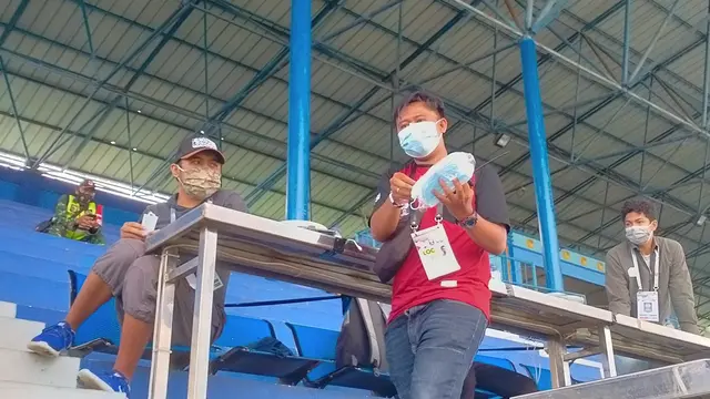 FOTO: Penerapan Protokol Kesehatan di Stadion Kanjuruhan Malang