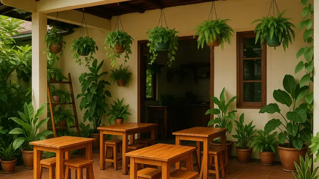 Desain Warung Makan di Teras Rumah