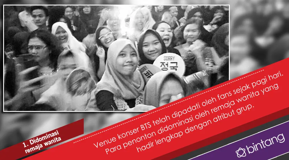 Sederet Keseruan Konser BTS di Indonesia. (Foto: Instagram/vinesart_, Desain: Nurman Abdul Hakim/Bintang.com)