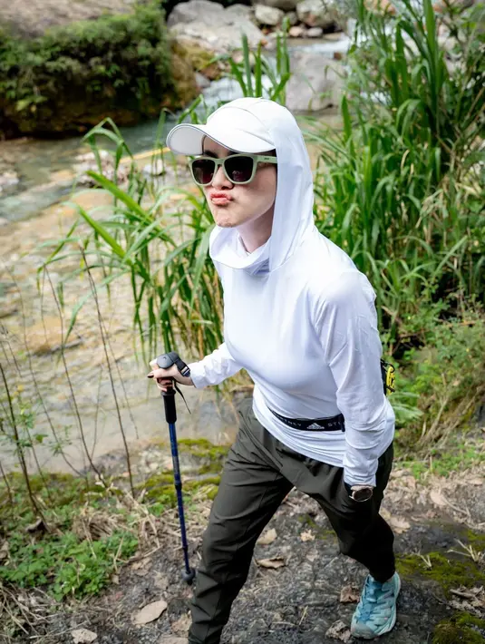 Ekspresi Olla yang masih semangat dengan berbagai tantangan yang harus dilalui. [Instagram/ollaramlan]