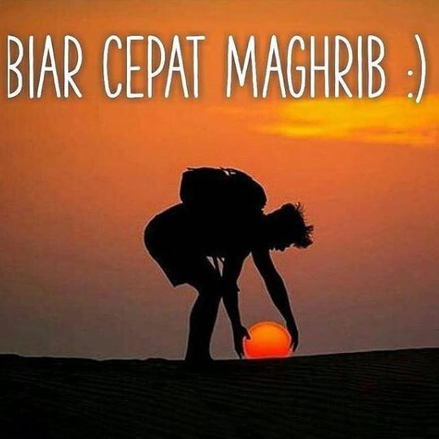 meme nunggu bedug maghrib