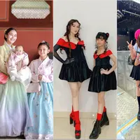 Sebagai ibu-anak, Ayu Ting-Ting dan Bilqis kerap tampil kompak di berbagai kesempatan. Keduanya justru terlihat seperti bestie saat ngonser, liburan maupun manggung. [@ayutingting92]