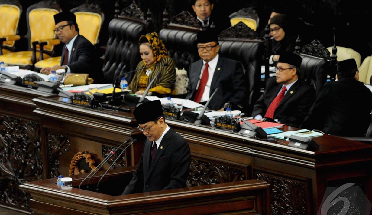 Untuk melakukan perubahan tatib, MPR mengesahkan panitia Ad Hoc Perubahan Tatib MPR RI, Jakarta, Senin (22/9/2014) (Liputan6.com/Andrian M Tunay)