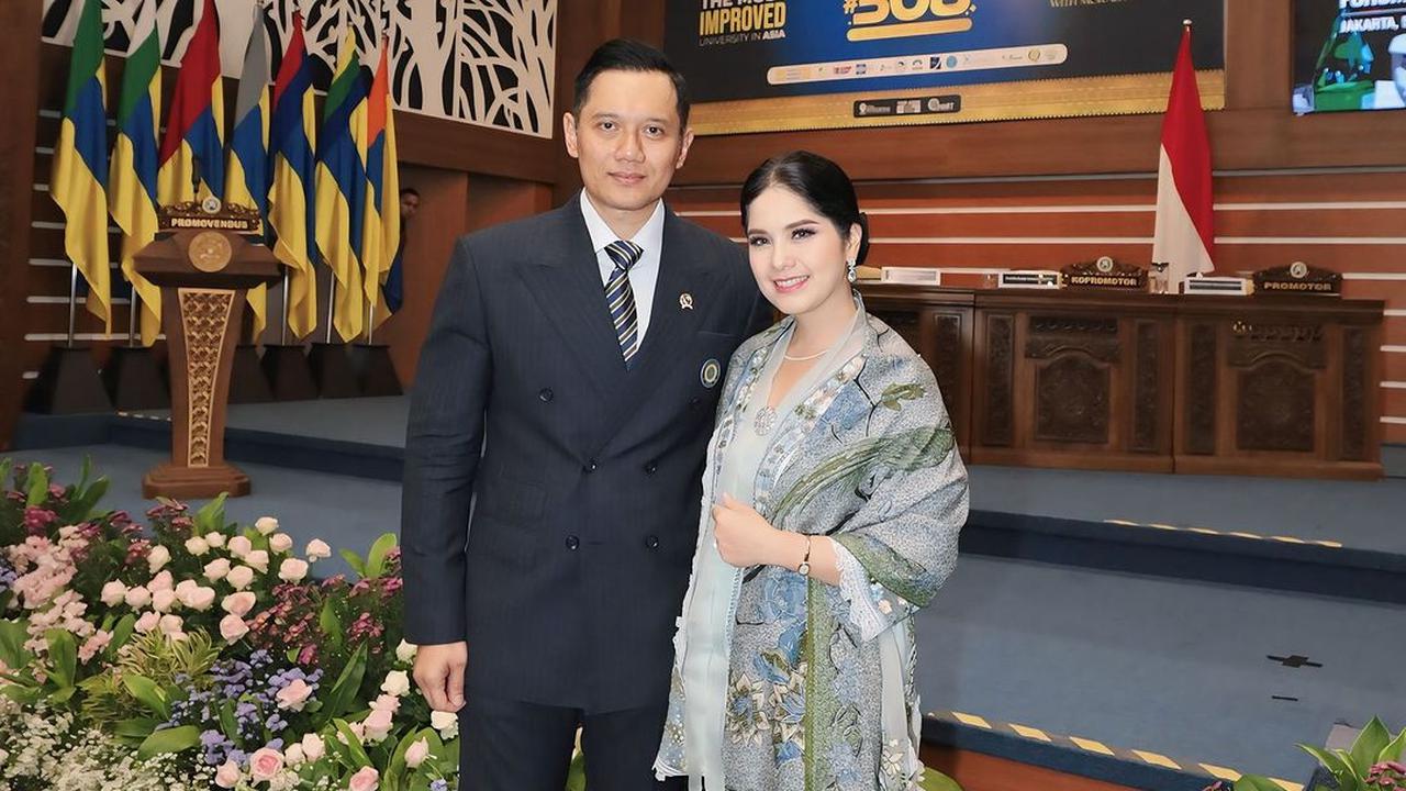 AHY Terima Gelar Doktor dengan Predikat Cumlaude, Annisa Pohan Tampil Cantik dengan Kebaya Hijau Sage