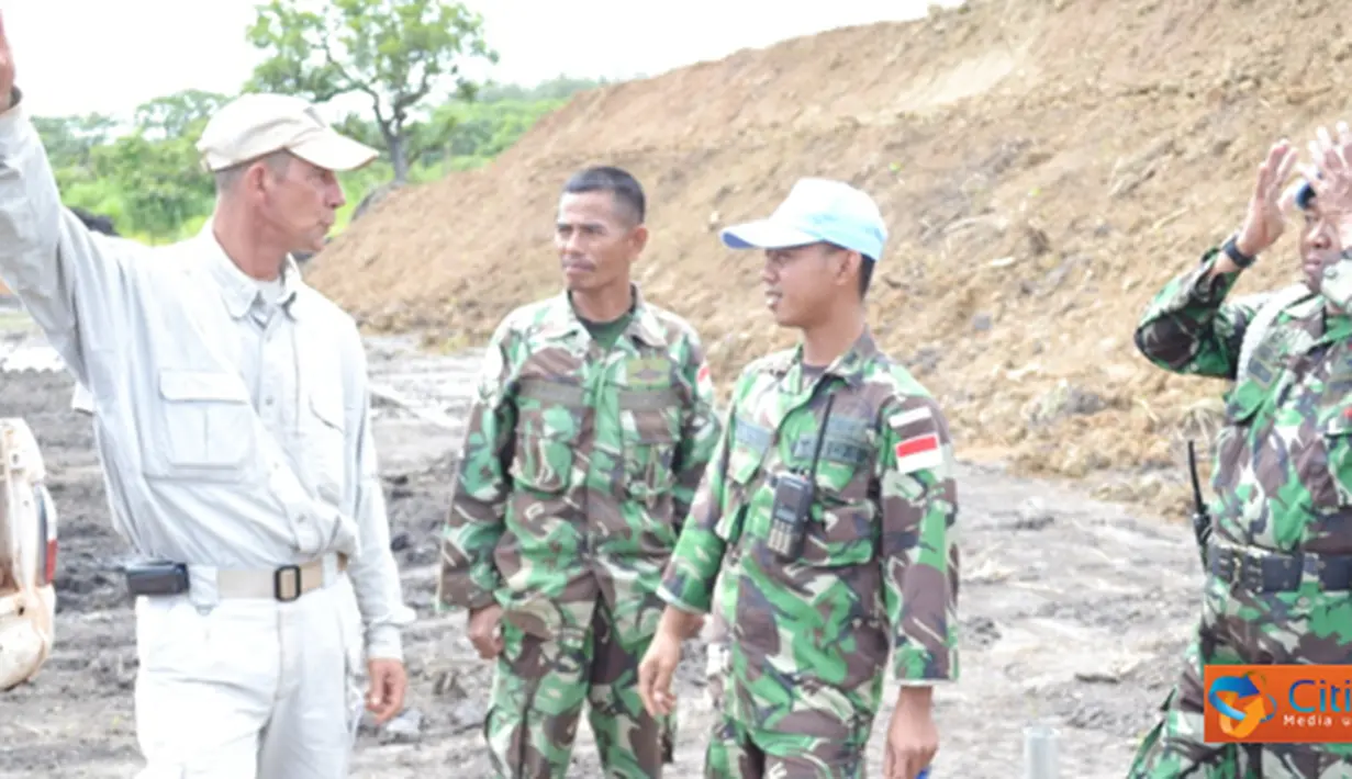 Satgas Kompi Zeni TNI Kontingen Garuda XX-H baru-baru ini selesai membangun lapangan tembak senapan yang akan digunakan sebagai tempat latihan menembak.