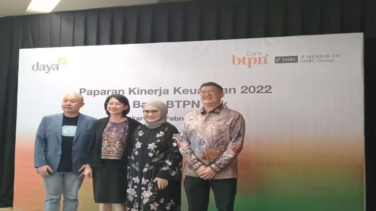 Konferesi pers kinerja Bank BTPN periode 2022 di Jakarta, Selasa (28/2/2023). (Foto: Liputan6.com/Elga N)
