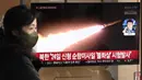 Pihak militer Seoul mengatakan Korea Utara menembakkan beberapa rudal jelajah pada 28 Januari. (Jung Yeon-je/AFP)