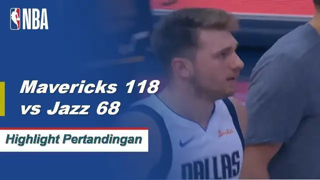 Cuplikan Hasil Pertandingan NBA : Mavericks 118 vs Jazz 68