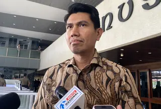 Juru Bicara Partai Gerindra yang juga  Wakil Ketua Komisi II DPR Bahtra Banong di gedung DPR/MPR. (Foto: Liputan6.com/Delvira Hutabarat).