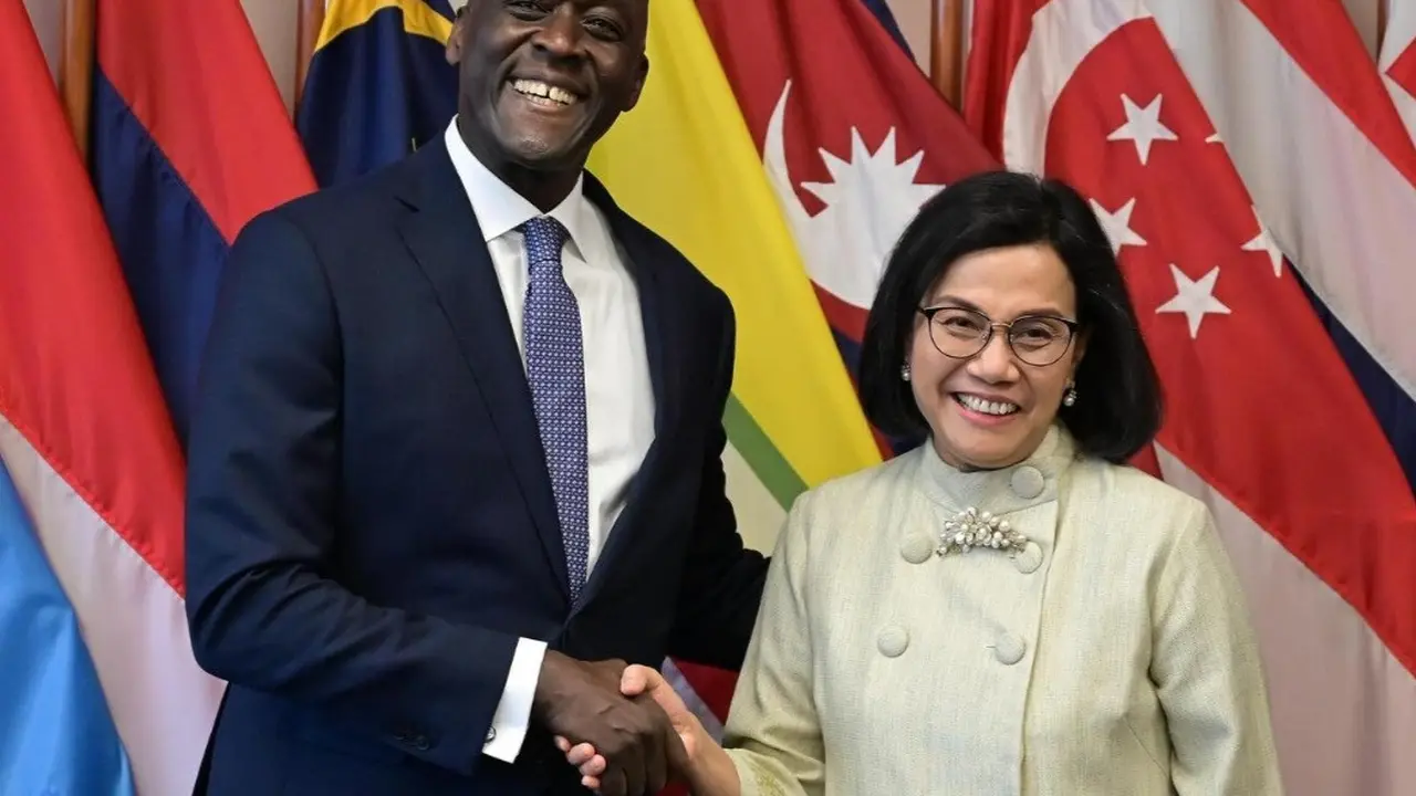Menteri Keuangan Sri Mulyani bertemu dengan Managing Director IFC Makhtar Diop (Foto: Istimewa)