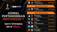 Jadwal Live Streaming Europa League 2024/2025 Matchweek 7 di Vidio