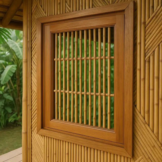 Model Jendela Rumah Bambu yang Cantik untuk Hunian Tropis