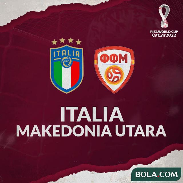 Kualifikasi Piala Dunia 2022 - Italia Vs Makedonia Utara