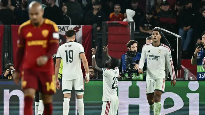 Hasil Liga Champions: Real Madrid Remontada di Kandang Roma, Sempat Ketinggalan 1-3