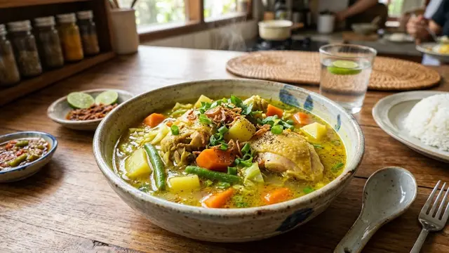 Sup Ayam Bumbu Kuning