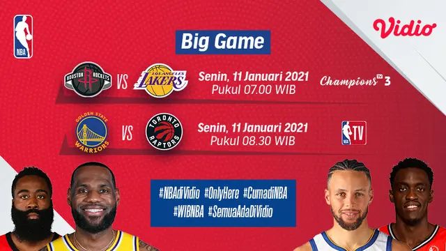 Big game NBA: Rockets vs Lakers