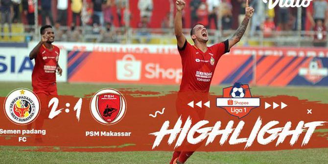 VIDEO: Highlights Liga 1 2019, Semen Padang Vs PSM 2-1