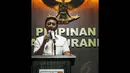 Ketua Umum DPP Hanura Wiranto saat acara Syukuran Kader di Jakarta, Kamis (30/10/2014). (Liputan6.com/Faizal Fanani) 