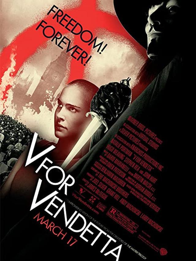 Natalie Portman dalam V For Vendetta. (Foto: Dok. Warner Bros./ IMDb)